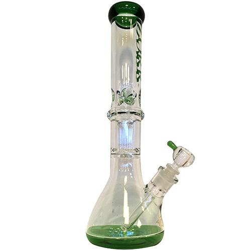 Bong - Glasbong Grün (39cm / Glasstärke 7mm)