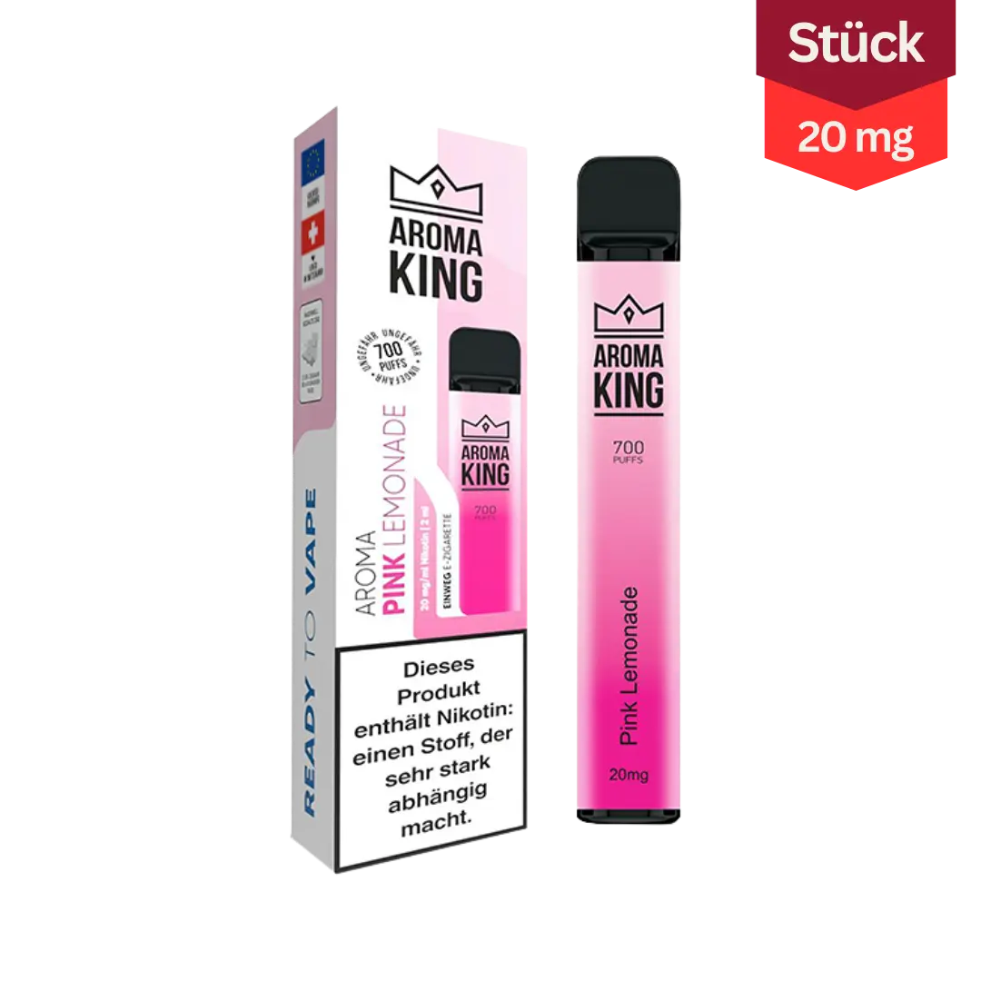 Aroma King Bar Pink Lemonade Vape Einweg E-Zigarette 20mg