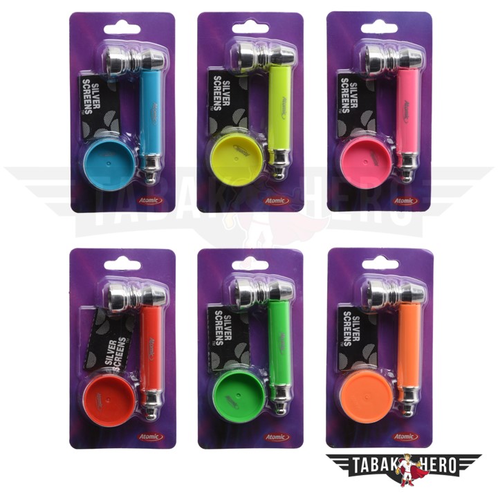 0212744 Atomic Tabakpfeifenset:  Pfeife, Grinder und Siebe