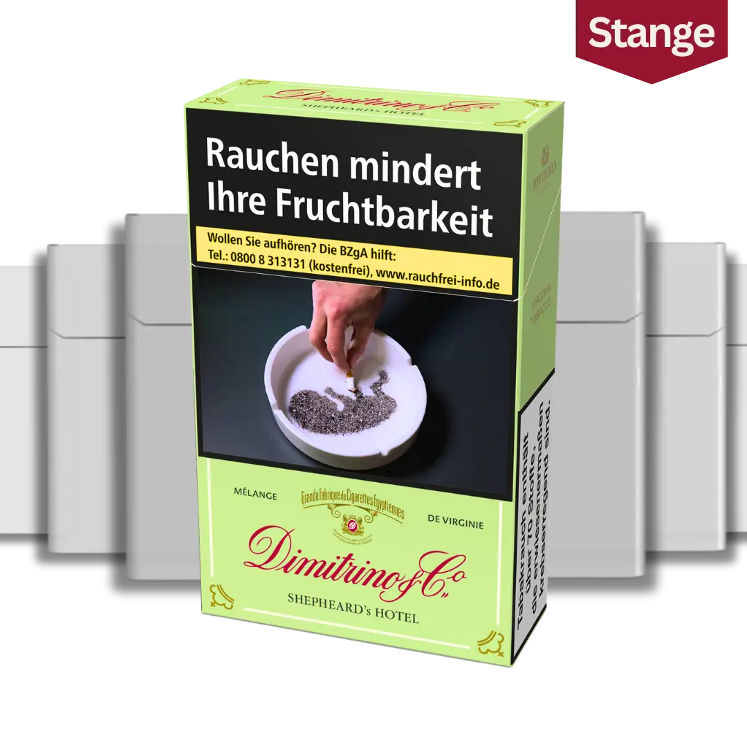 Dimitrino Co Shepheards Hotel Zigaretten Stange