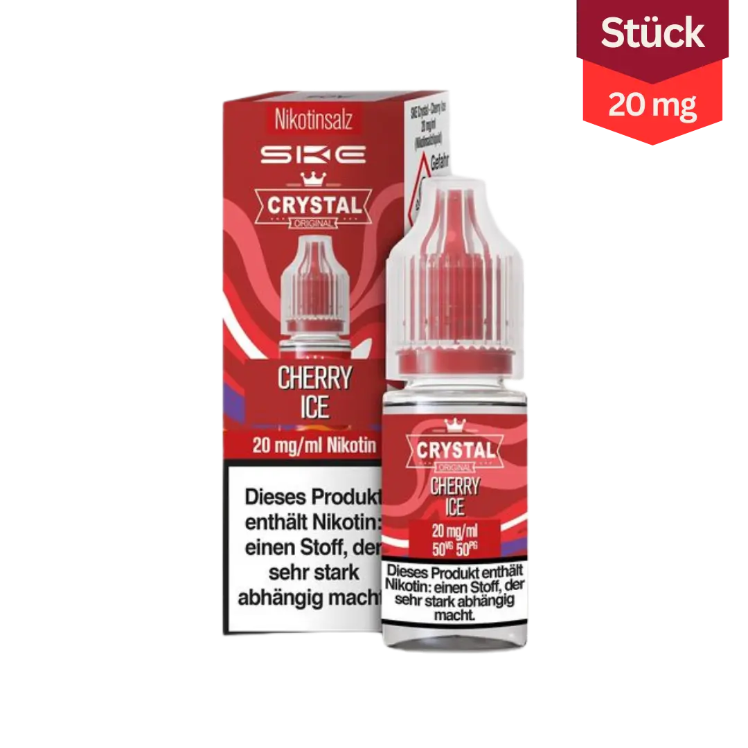 SKE Crystal Vape Liquid Cherry Ice 20mg
