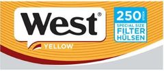 West Yellow (zuvor Special Silver) Hülsen Filterhülsen Zigarettenhülsen Stopfhülsen 250 Stück