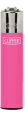Clipper Feuerzeug Classic Solid Branded Pink