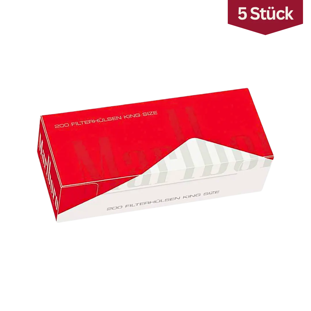 Bundle: Marlboro Red Filterhülsen King Size (5x200 Stück)