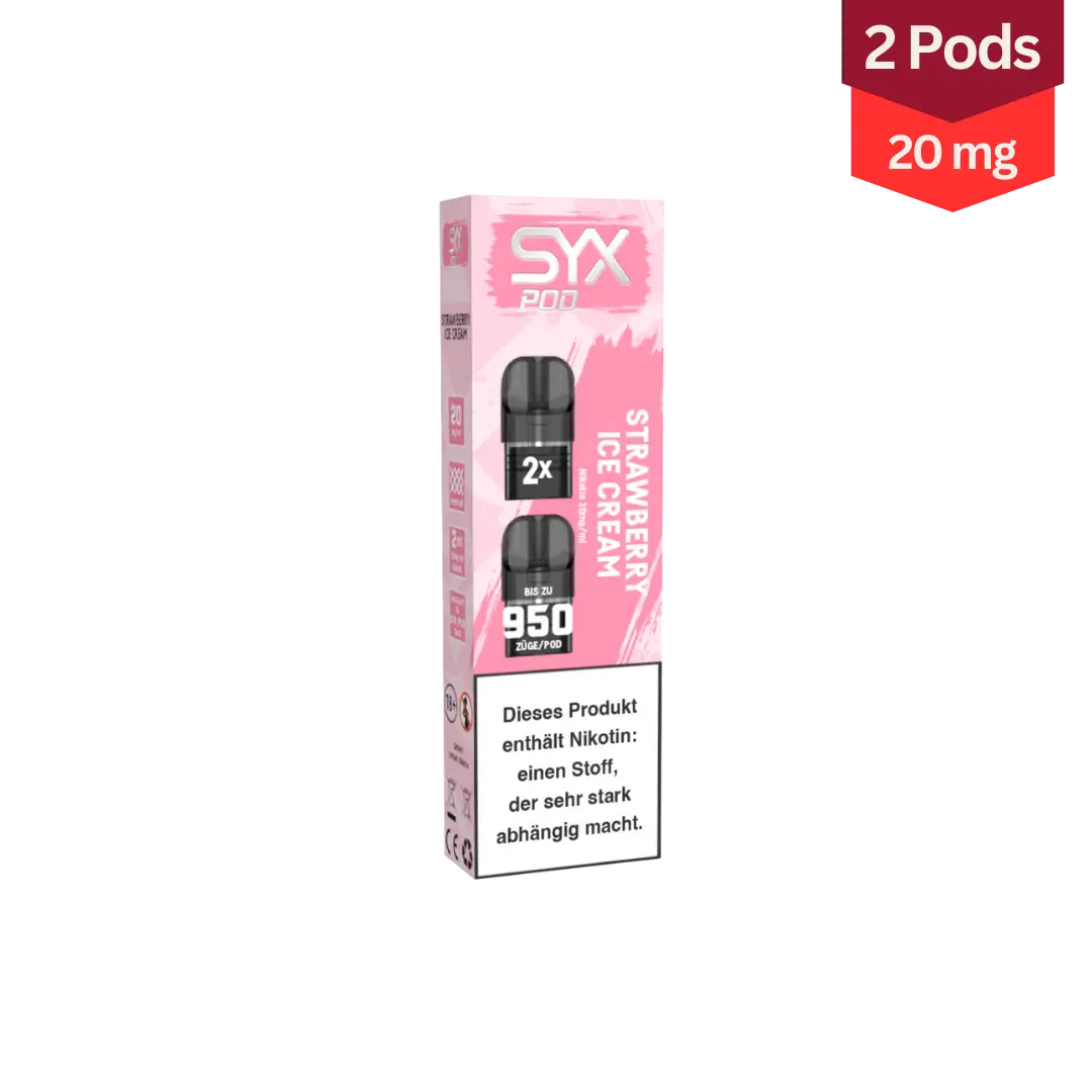 Syx Pod Vape Strawberry Ice Cream