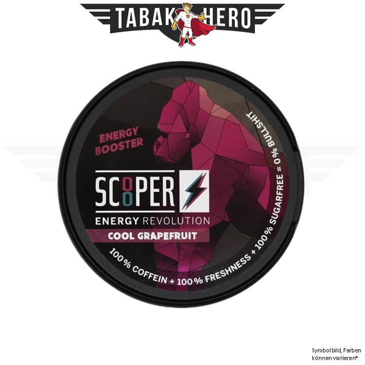 Scooper Energy Pouches Cool Grapefruit (12 Stück/ 7,2g)