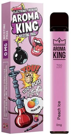 Aroma King Peach Ice Vape Einweg E-Zigarette 0mg AP
