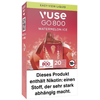 Vuse GO 800 Watermelon Ice Vape Einweg E-Zigarette 20mg AP