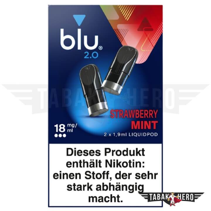 Blu 2.0 Strawberry Mint Vape Pods 18mg (1x2 Stück)
