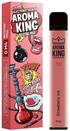 Aroma King Strawberry Ice Vape Einweg E-Zigarette 0mg AP