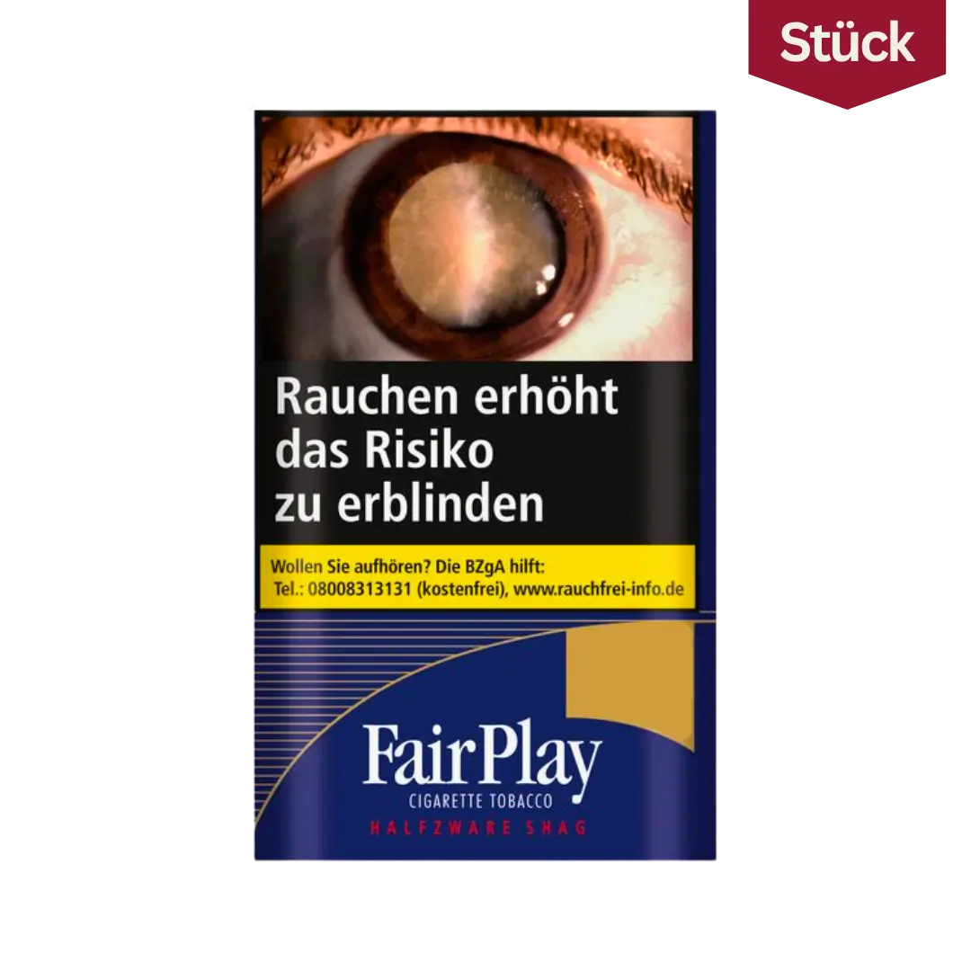 Bundle: Fair Play Halfzware Shag Tabak Feinschnitt Pouch (10x30g)