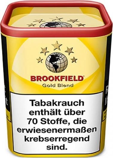 Brookfield Gold Tabak 120g Dose (Drehtabak / Feinschnitt)