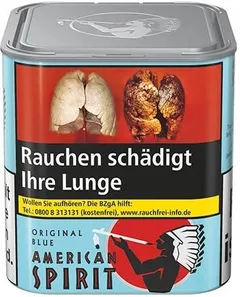 Bundle: American Spirit Blue Tabak Feinschnitt Dose (4x80g)