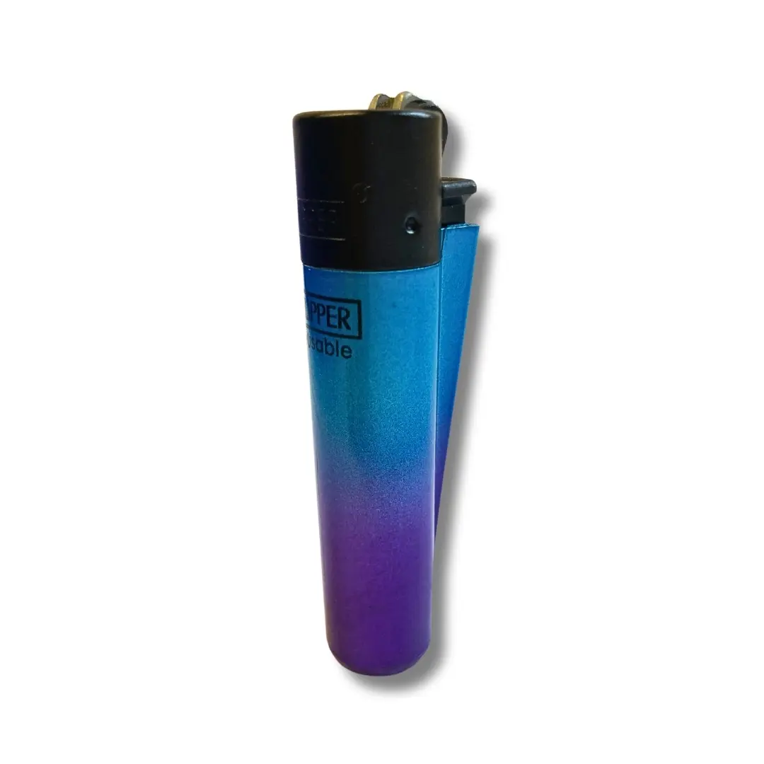 Clipper Feuerzeug Gradient Lila Blau