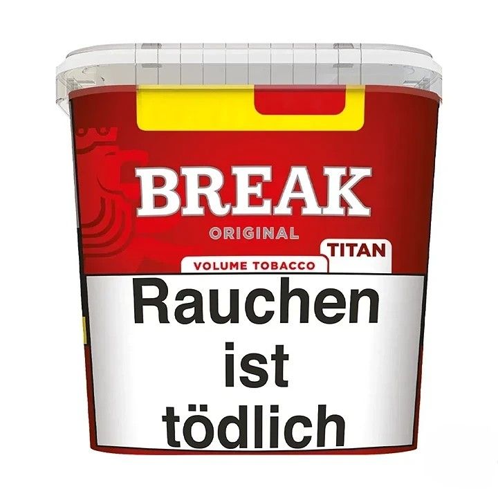 Break Tabak Rot 300g - Original Volumentabak im roten XXL Eimer