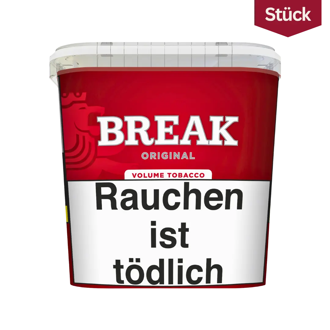 Break Original Red Tabak Volumentabak Eimer L