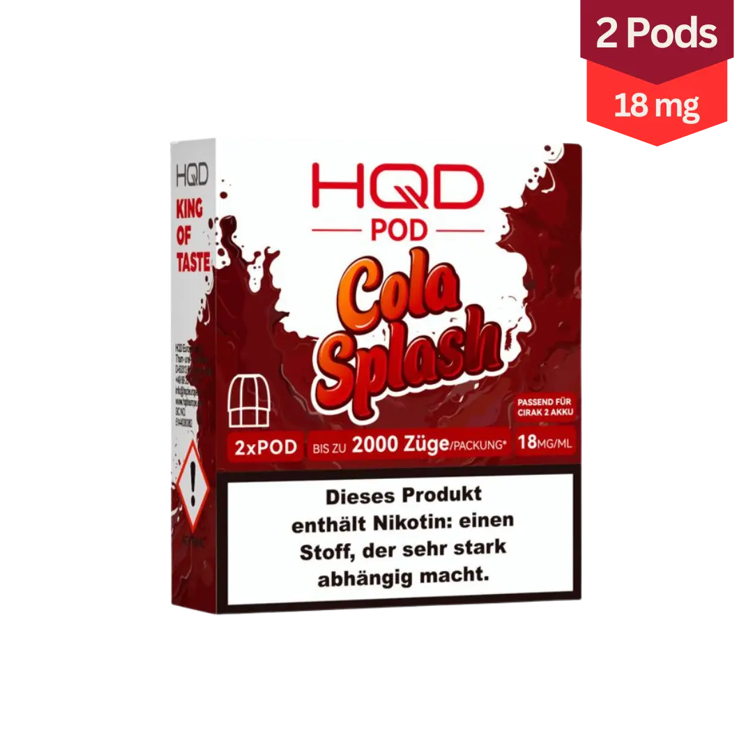 HQD Cirak 2 Pod Vape Cola Splash 18mg