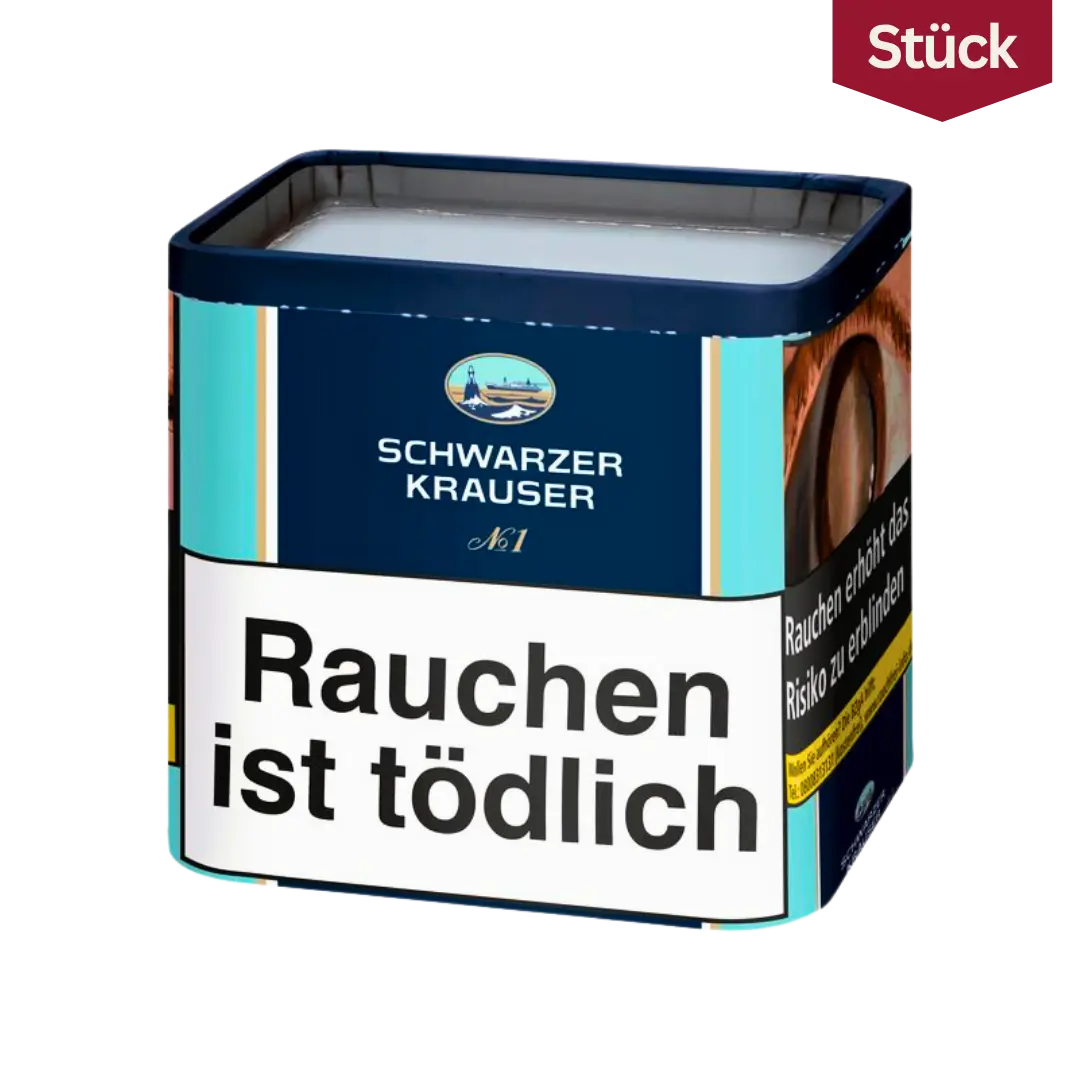 Bundle: Schwarzer Krauser No. 1 Feinschnitt Tabak Dose (4x65g) 