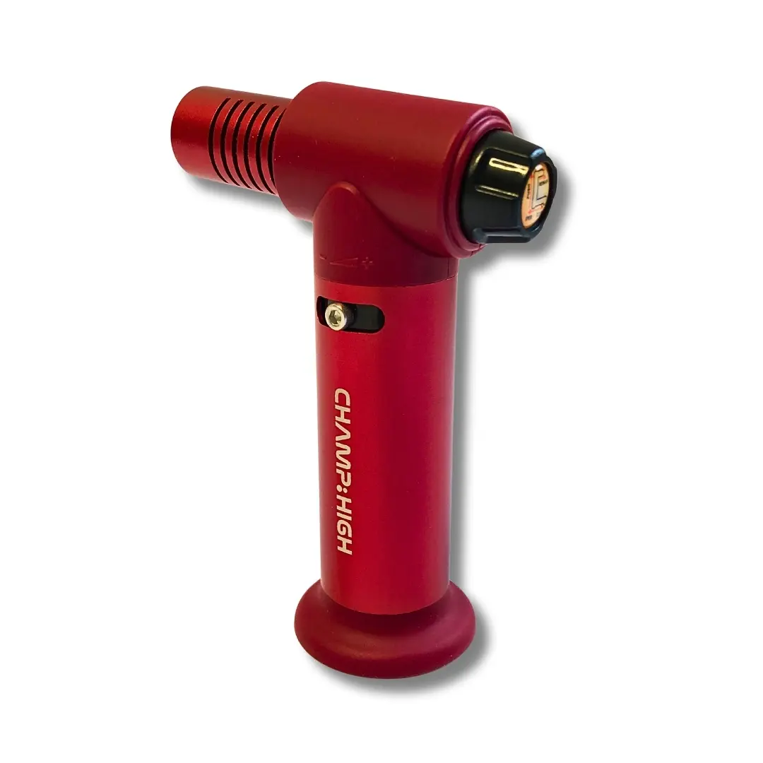 Champ High Sturmfeuerzeug Quad Jetflame Rot Ansicht