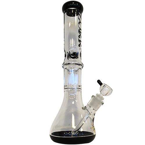 Bong - Glasbong Schwarz (39cm / Glasstärke 7mm)