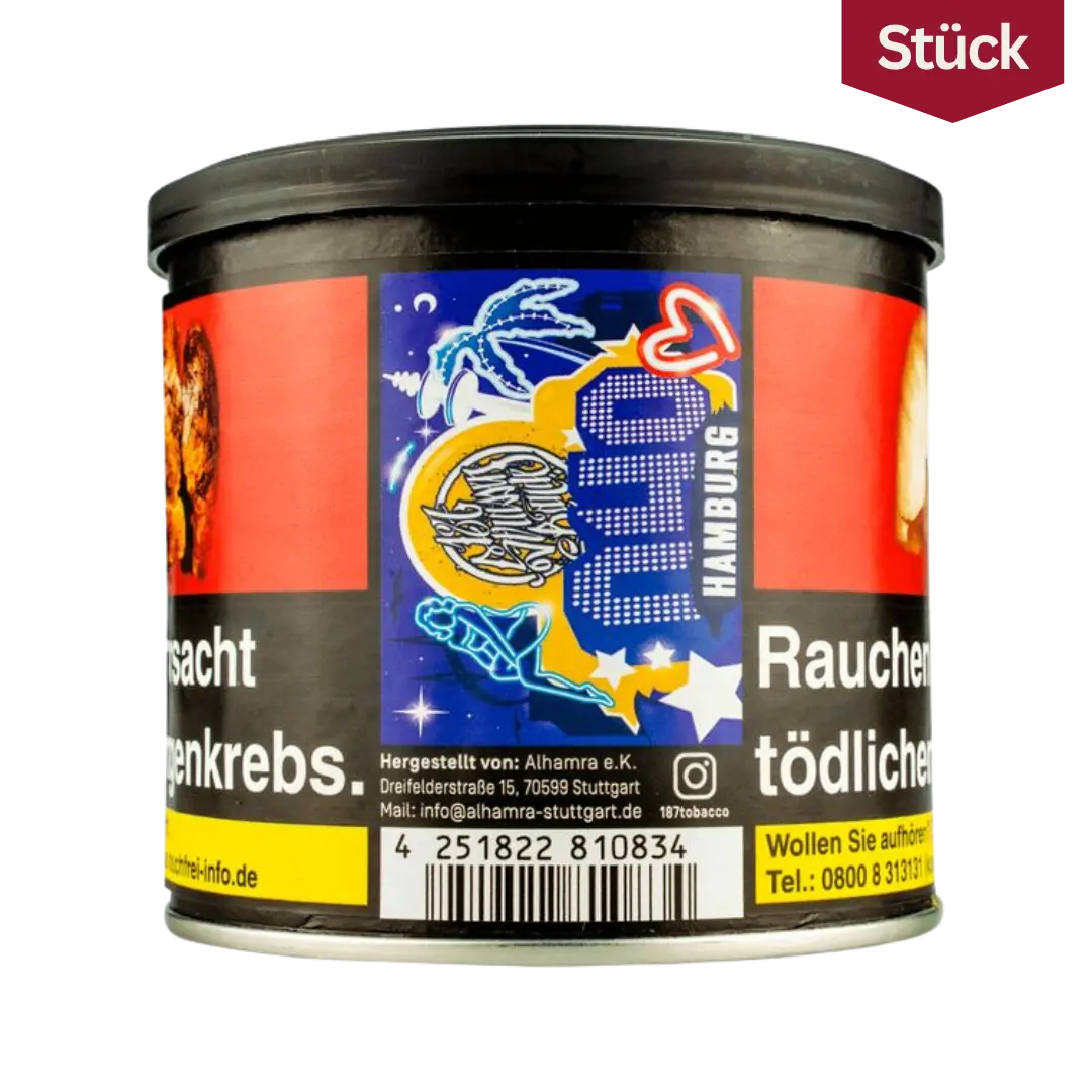 187 Tobacco 040 Hamburg Beeren Tabak Shishatabak 200g