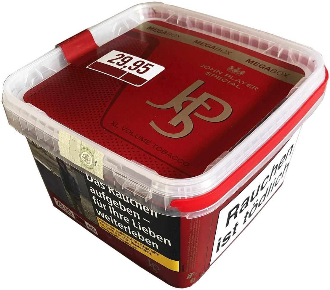 JPS Red Vol. Mega Box Tabak 120g Eimer (Stopftabak / Volumentabak)