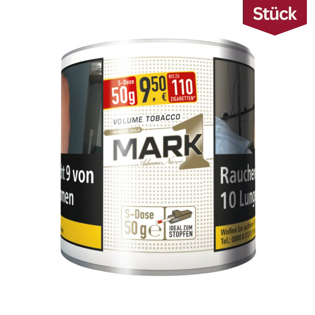 Mark Adams 1 Gold Tabak Volumentabak Dose (50g)