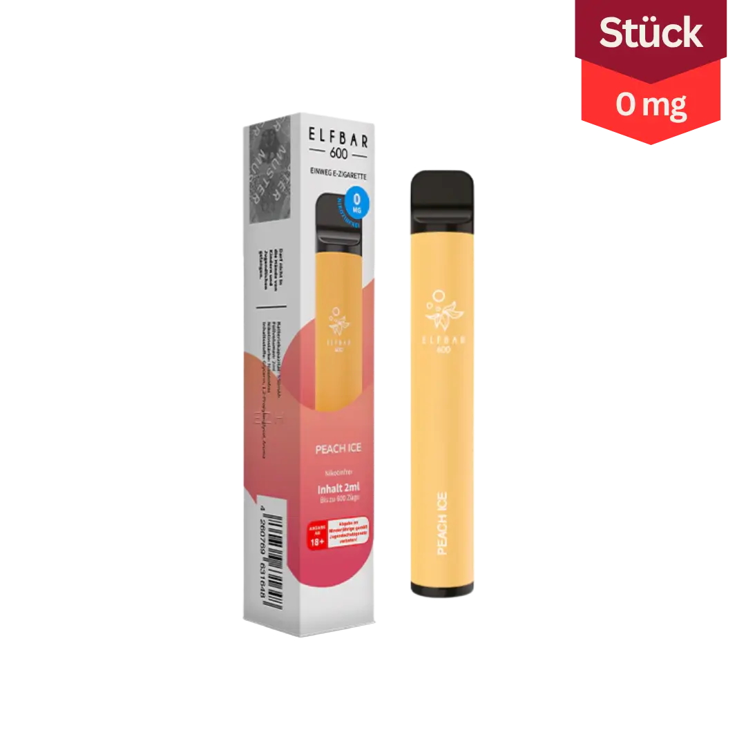 Elfbar 600 Peach Ice nikotinfrei