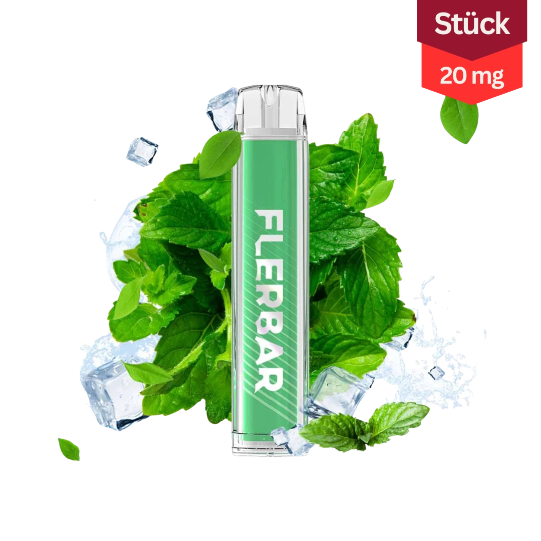 Flerbar M Ice Mint Vape Einweg E-Zigarette 20mg