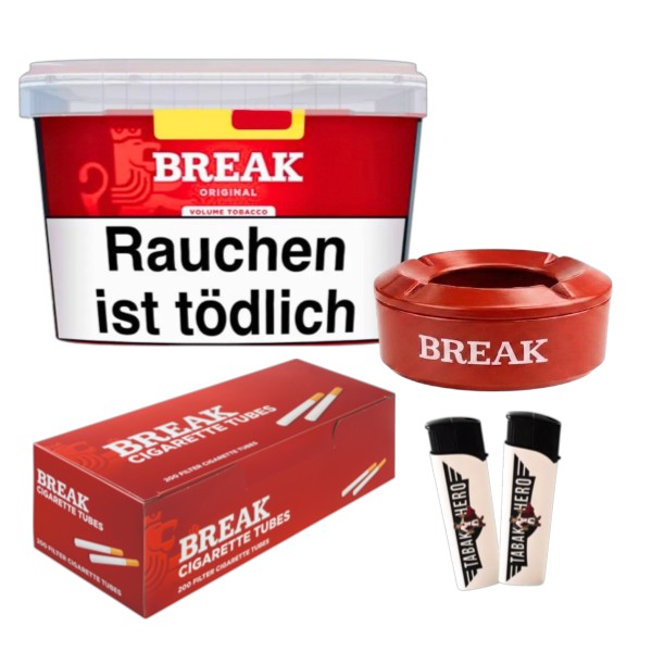 Break Red Volumentabak Mega Box Bundle (125g + 200 Hülsen) online kaufen