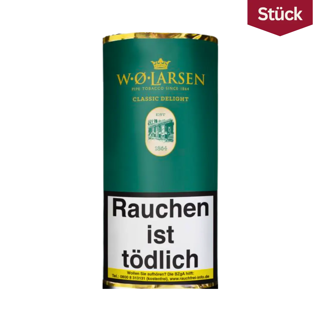 W.O. Larsen Classic Delight Tabak Pfeifentabak Pouch (50g)