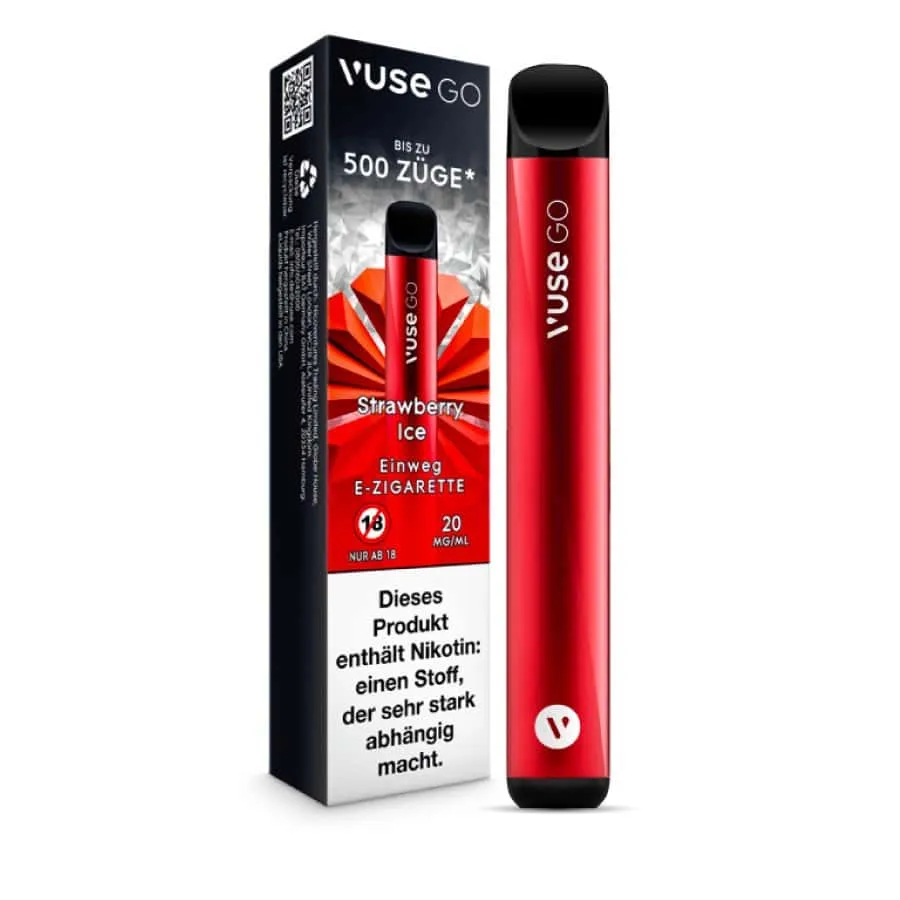 Vuse GO 500 Strawberry Ice Vape Einweg E-Zigarette 20mg AP Vuse GO 500 Strawberry Ice Vape Einweg E-Zigarette 20mg AP