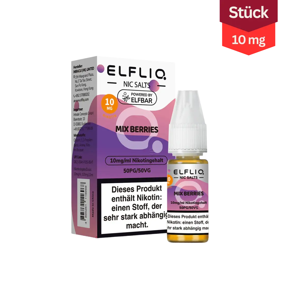 Elfliq Vape Liquid Mix Berries 10mg