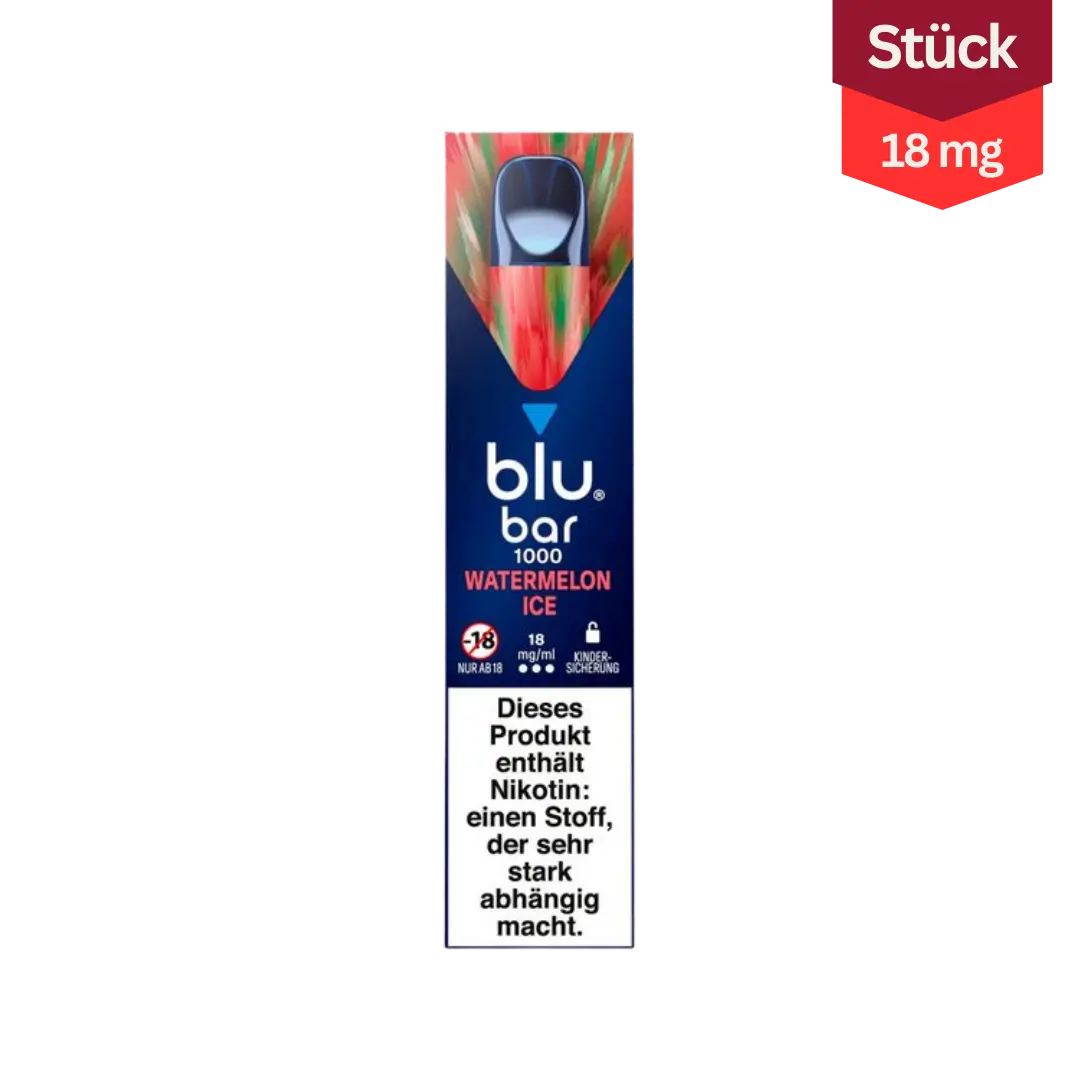 blu bar vape watermelon ice 18mg