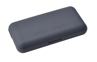 TOBOX Green Tabakbox mit Feuerzeughalter Grau