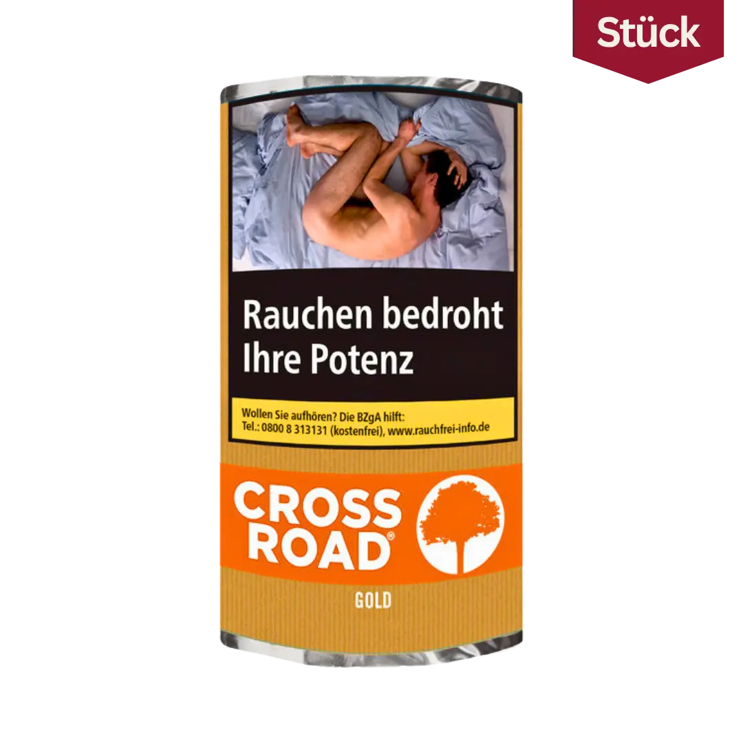 Cross Road Gold Tabak Feinschnitt Pouch