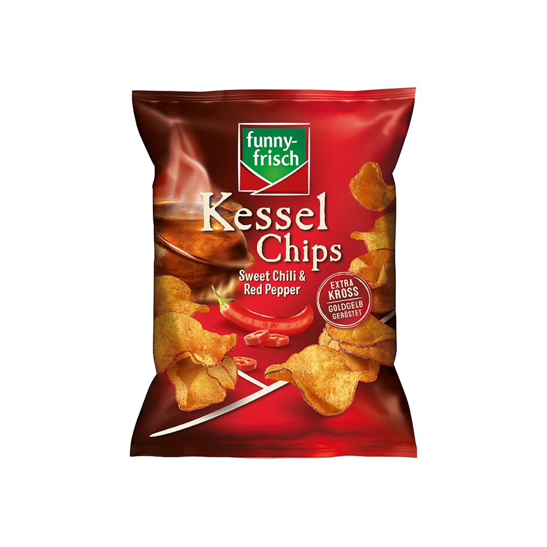 funny-frisch Kessel Chips Sweet Chili&Red Pepper (10x120g)