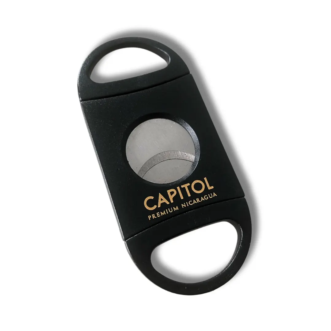 Capitol Edelstahl Zigarrenschneider schwarz (1 Stück)