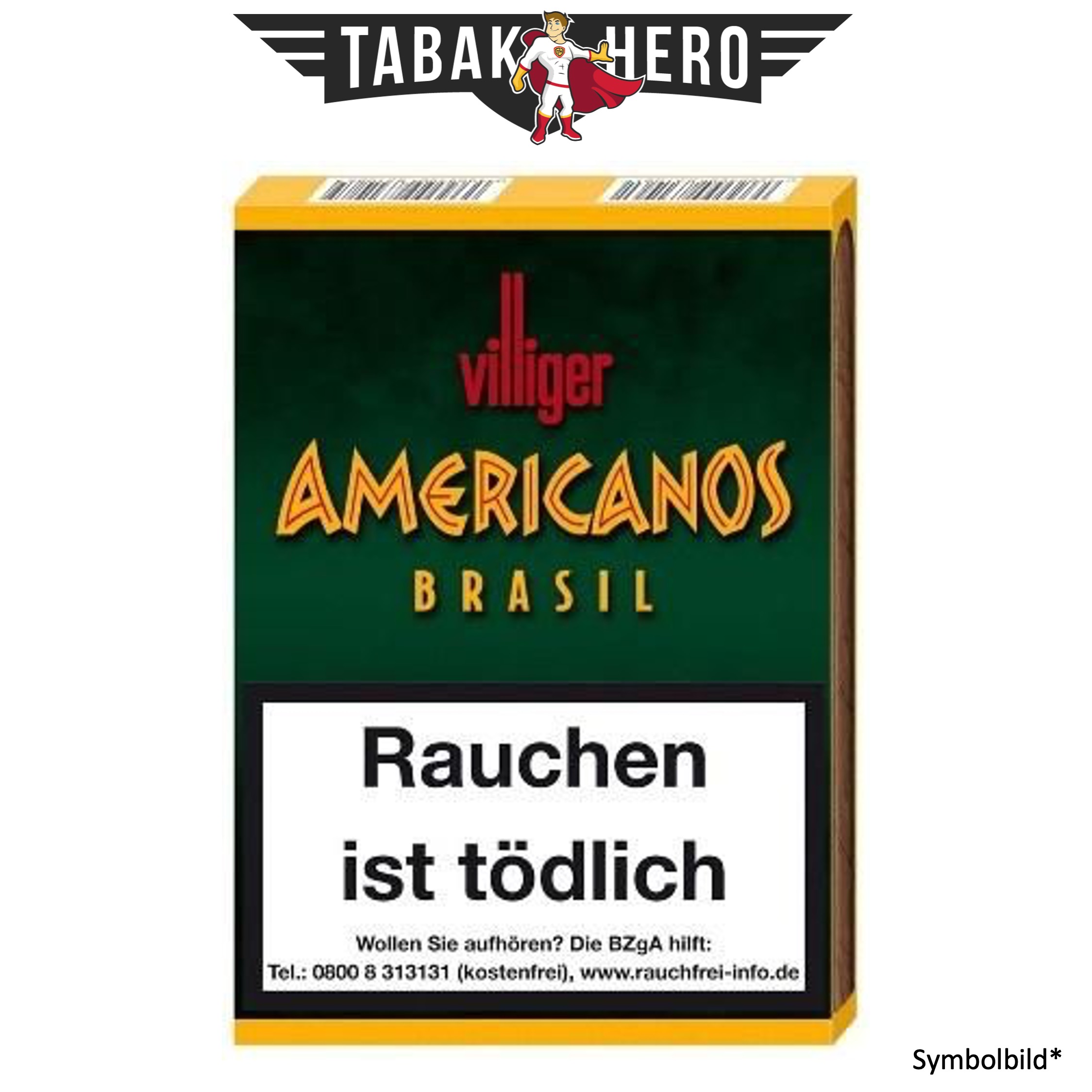Villiger Americanos Brasil Zigarillo Stange (5x5 Stück)
