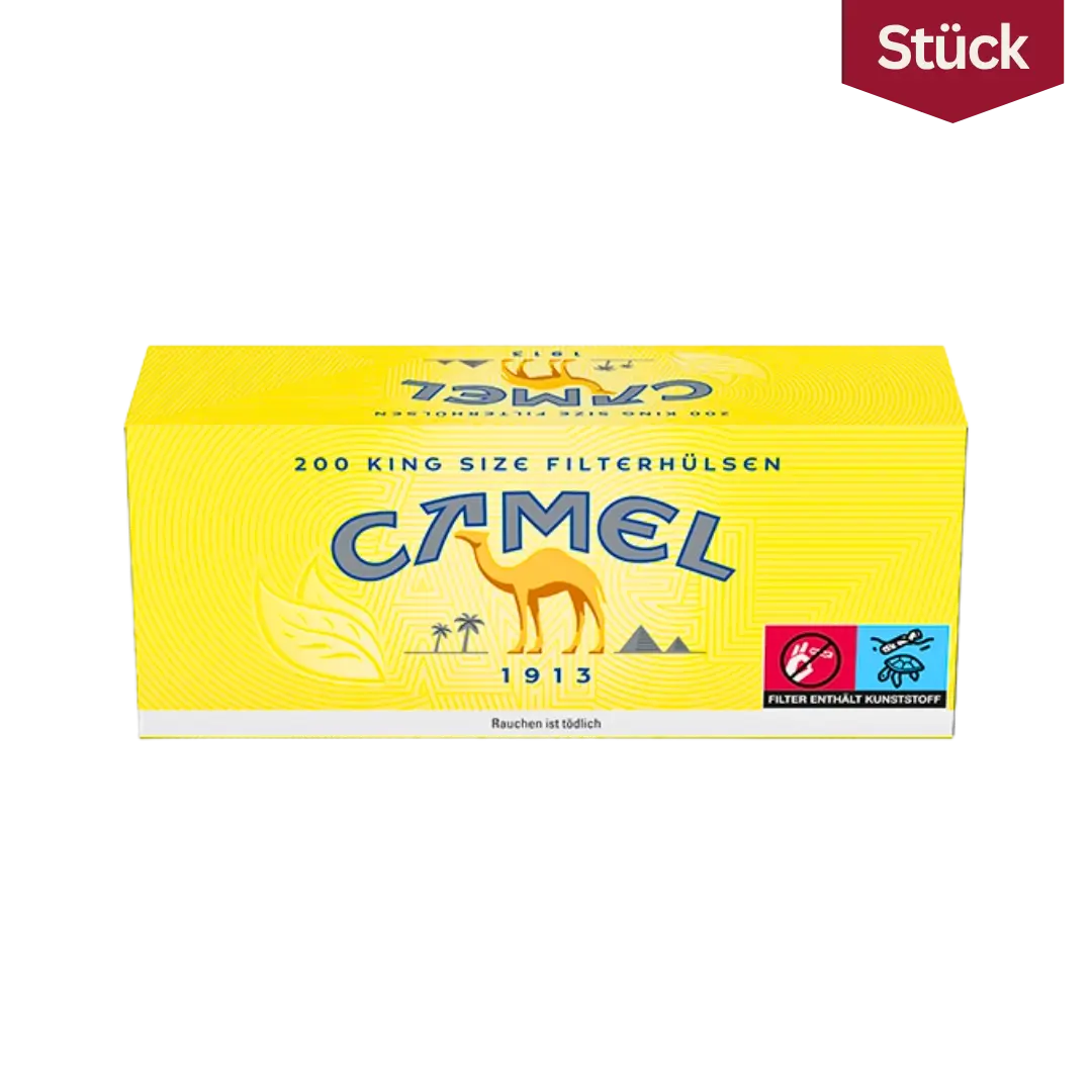 Camel Yellow Filterhülsen King Size (200 Stück) Camel Yellow Filterhülsen King Size (200 Stück)