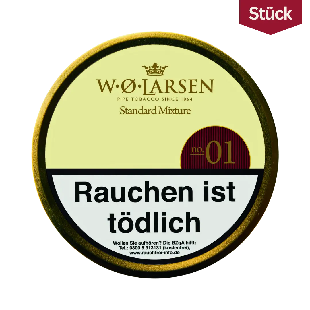 W.O. Larsen Standard Mixture No. 1 Tabak Pfeifentabak Dose (100g)