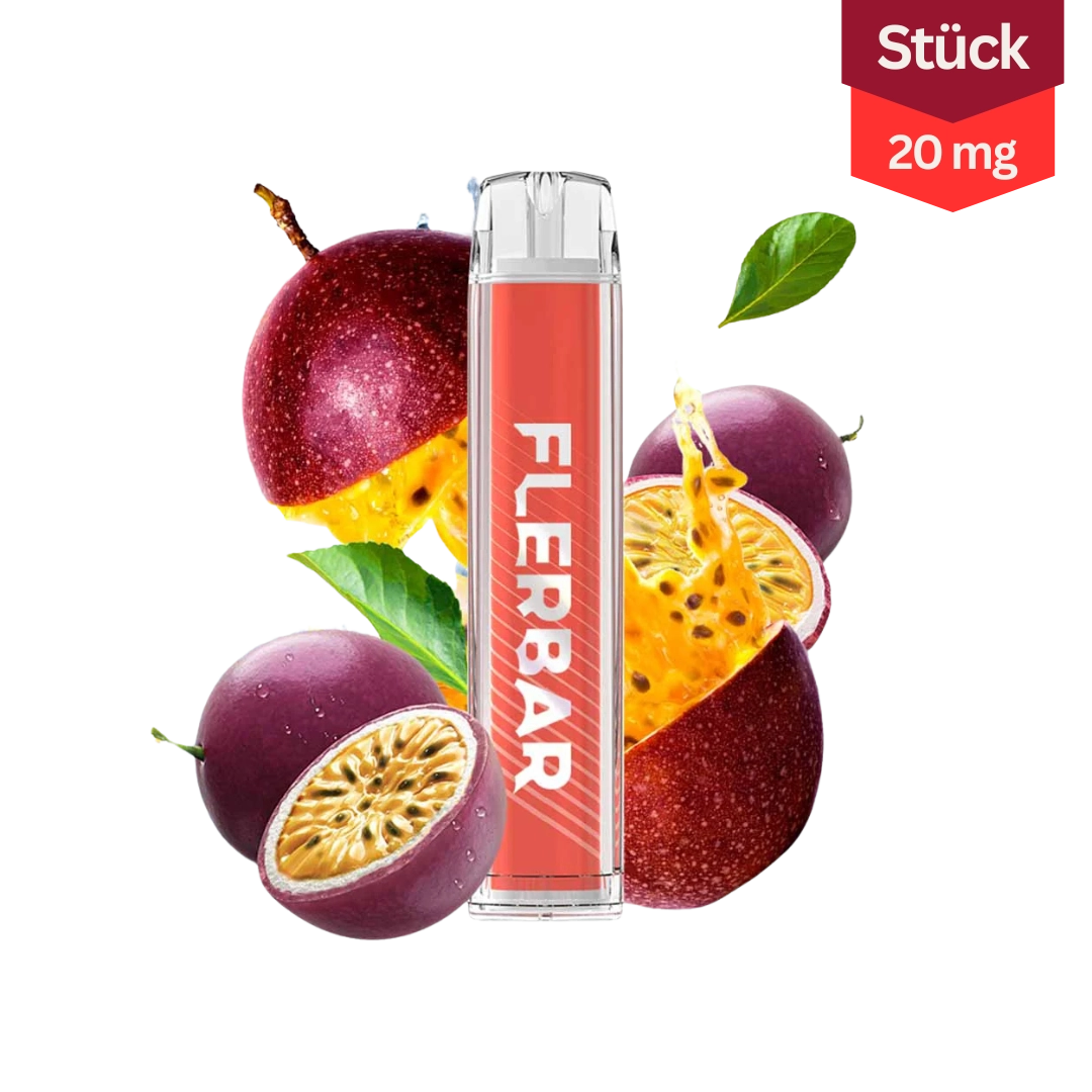 Flerbar M Passion Fruit Vape Einweg E-Zigarette 20mg
