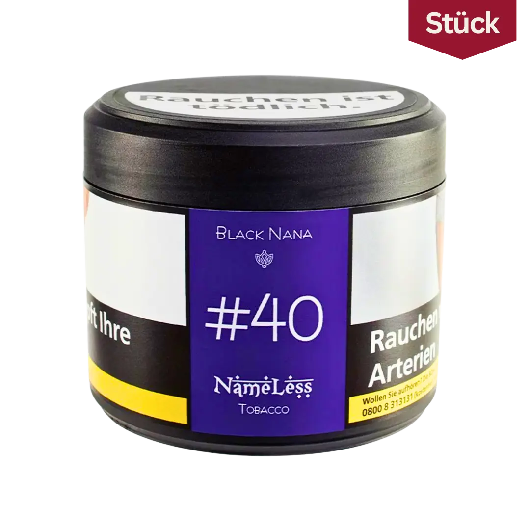 Nameless Black Nana 40 Tabak Shishatabak Dose L (2)