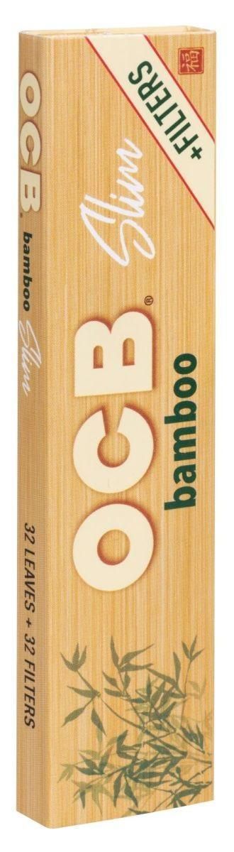 Bundle: OCB Blättchen Bamboo Long papes + Tips (32x32 Blatt)