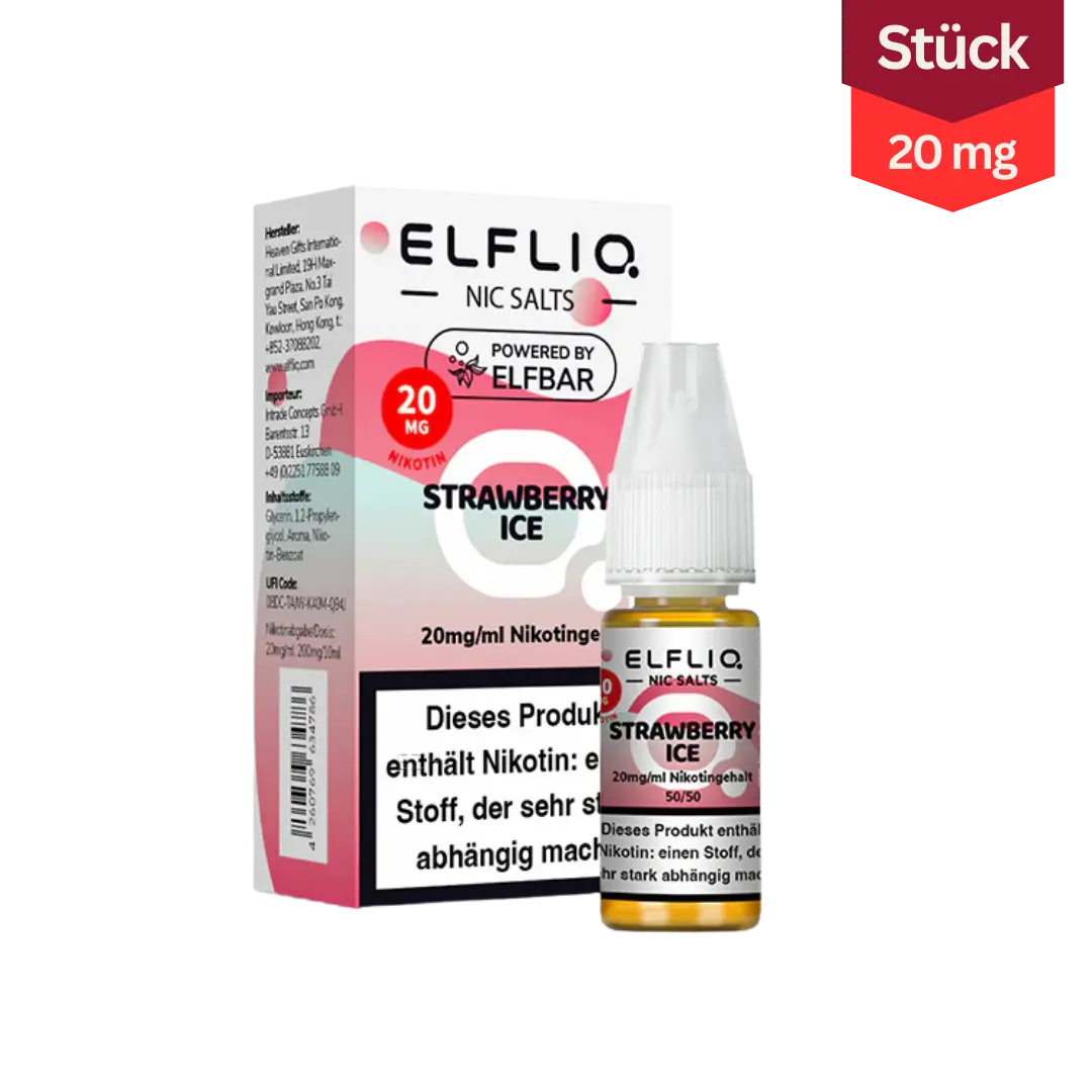 Elfliq Vape Liquid Strawberry Ice