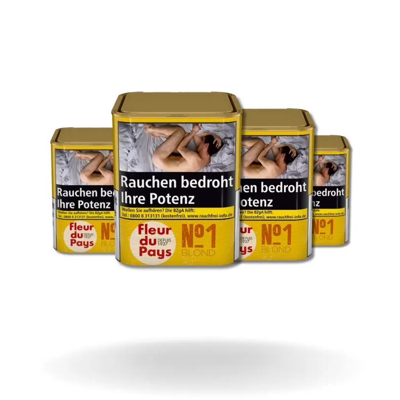 Bundle: Fleur du Pays Tabak Feinschnitt Dose (4x150g)