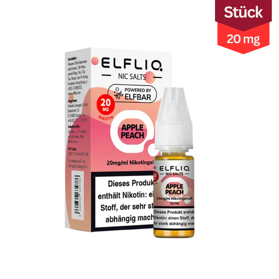 Elfliq Vape Liquid Apple Peach