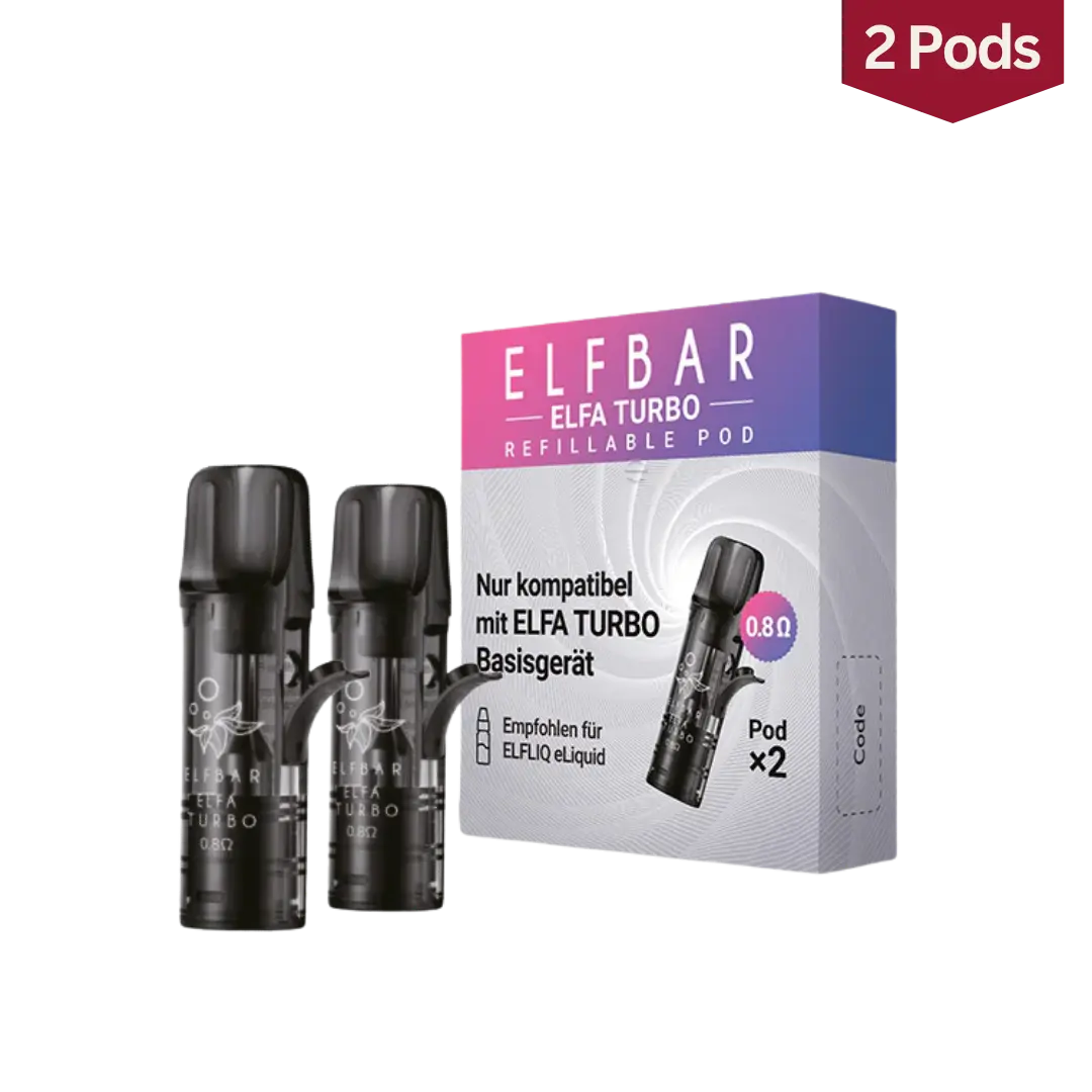 Elfbar Elfa Turbo Refillable Leer Pods 0.8 Ohm
