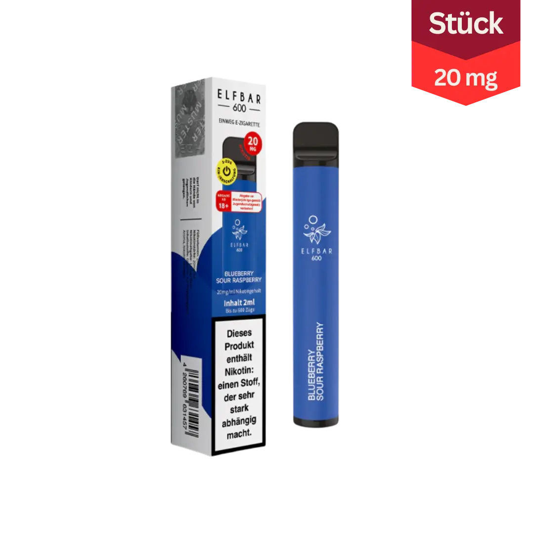 Elfbar 600 Blueberry Sour Raspberry 20mg