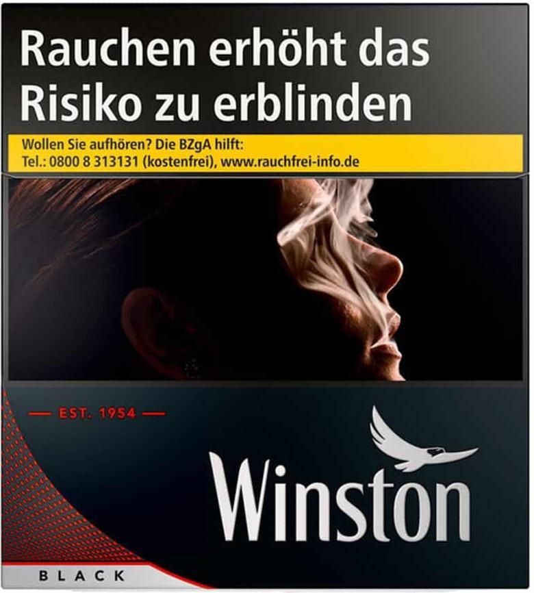 Winston Black 6XL Zigaretten (Stange / 4x52 Zigaretten)
